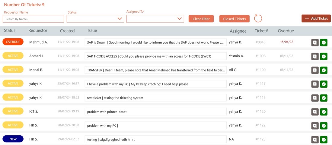 Helpdesk Ticketing System